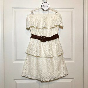 Rue21 Juniors Strapless Dress Cream Size S